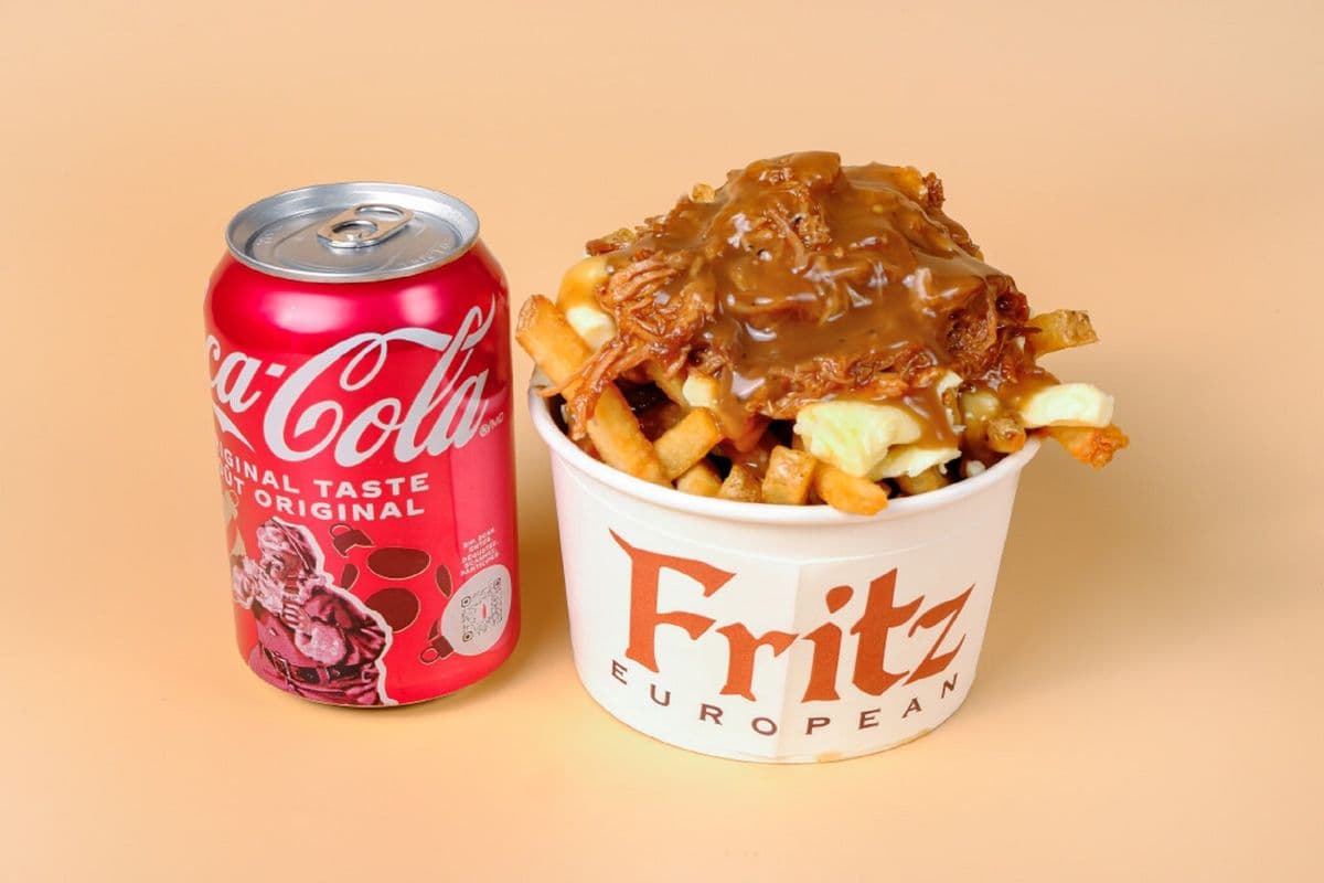 Pulled Pork Poutine with Soda Pop
