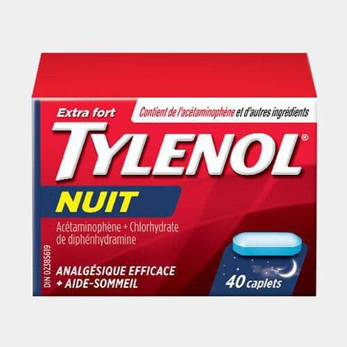 Tylenol® Rhume nuit (40 caplets) / Tylenol® Cold Night (40 caplets)