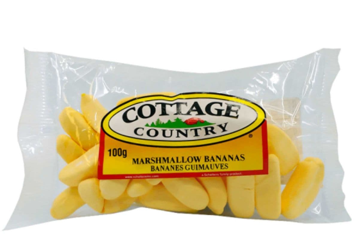 Marshmallow Bananas (100g)