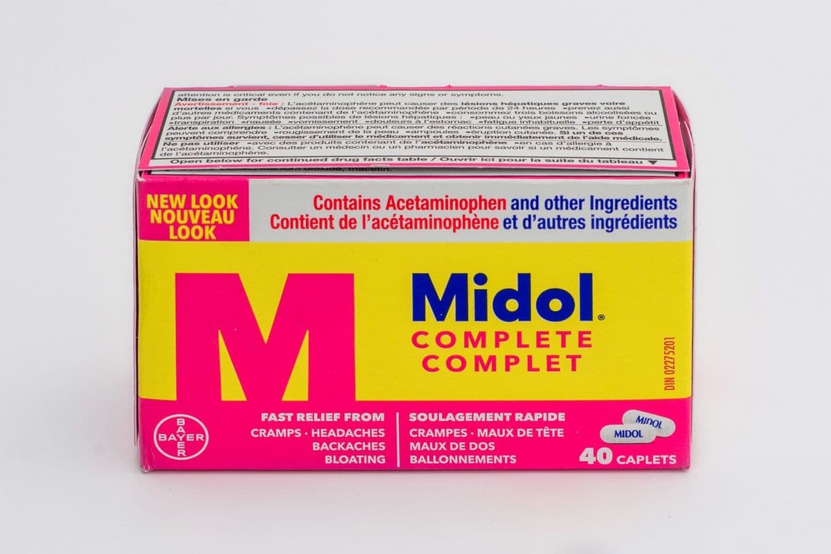 Midol Complete (15 mg, 60 mg, and 500 mg x 40 ct)