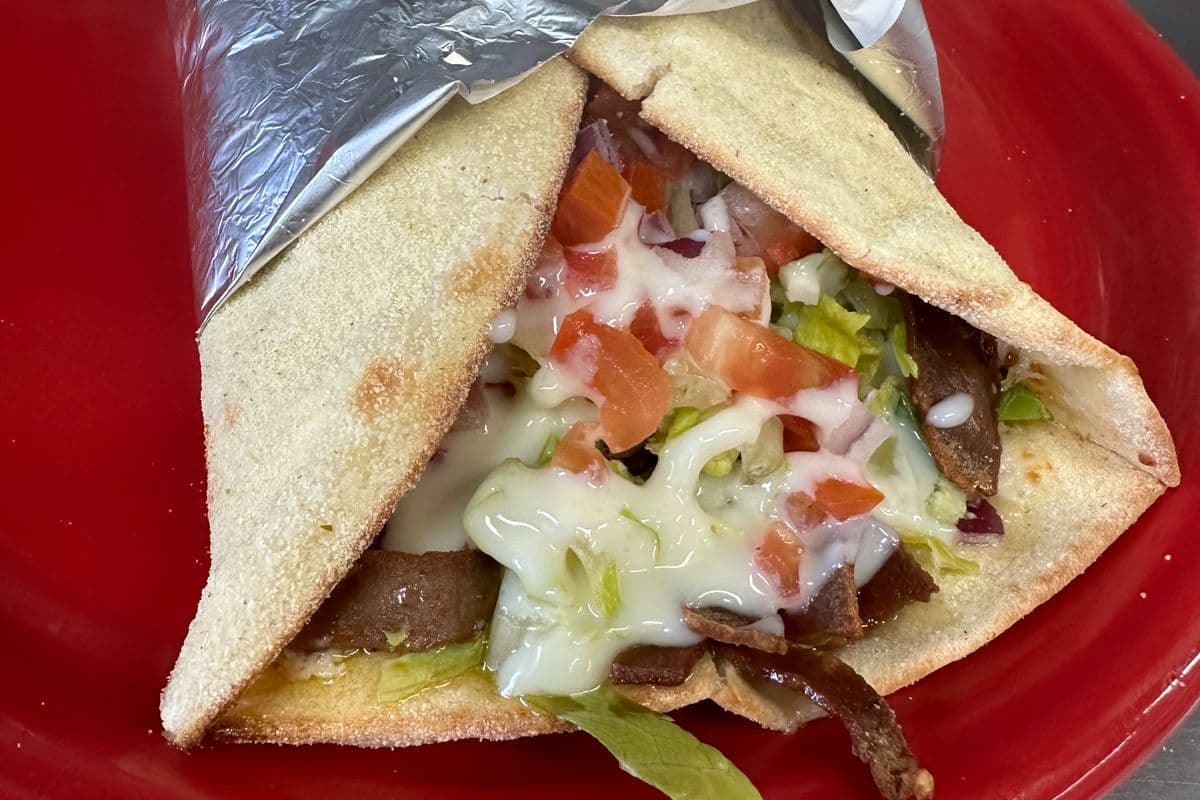 Donair Pizza Wrap