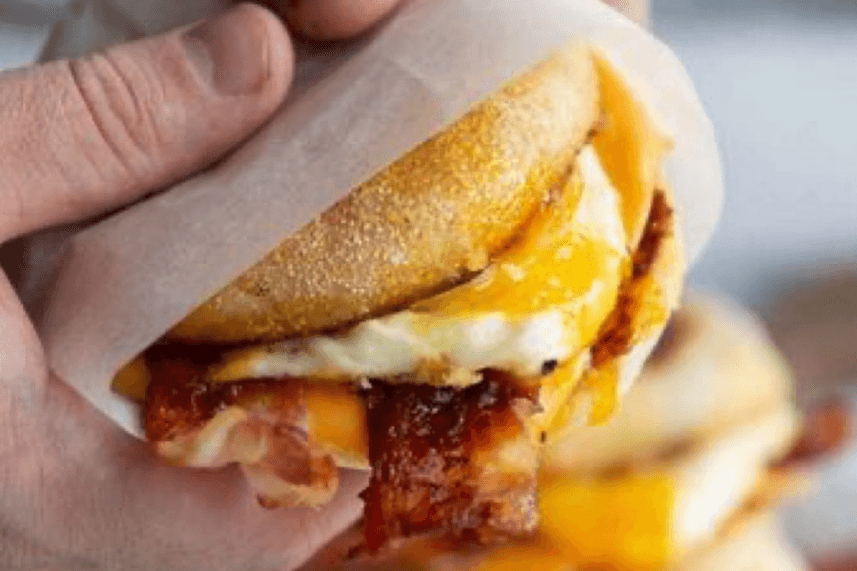 Bacon Egg and Cheese on a Croissant