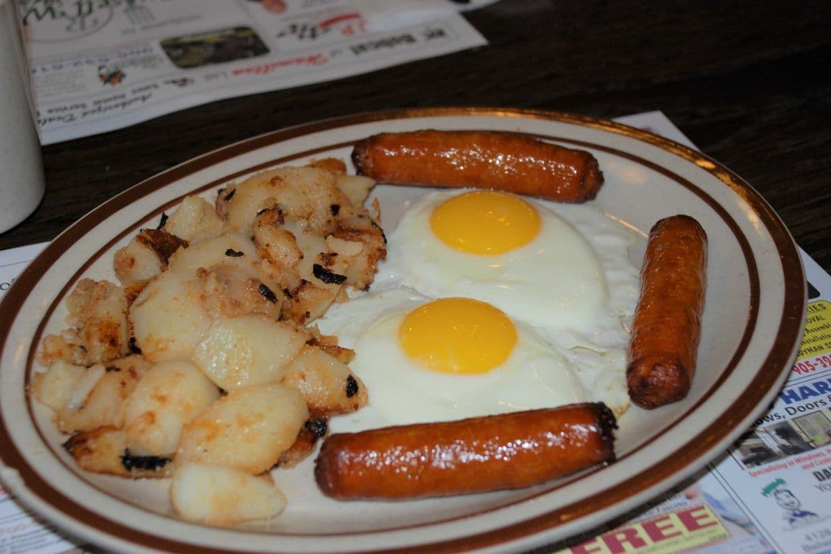 Sausage and Two Eggs
