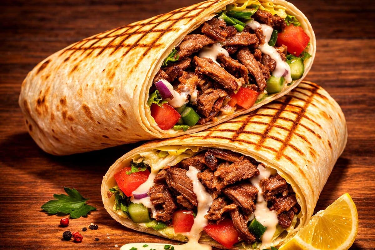 Jumbo Beef Shawarma wrap