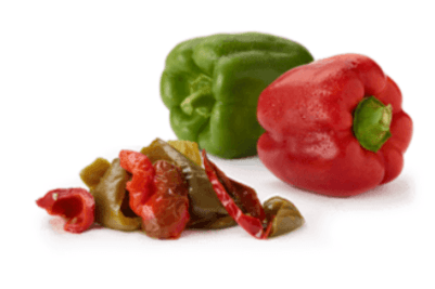 Sweet peppers on side