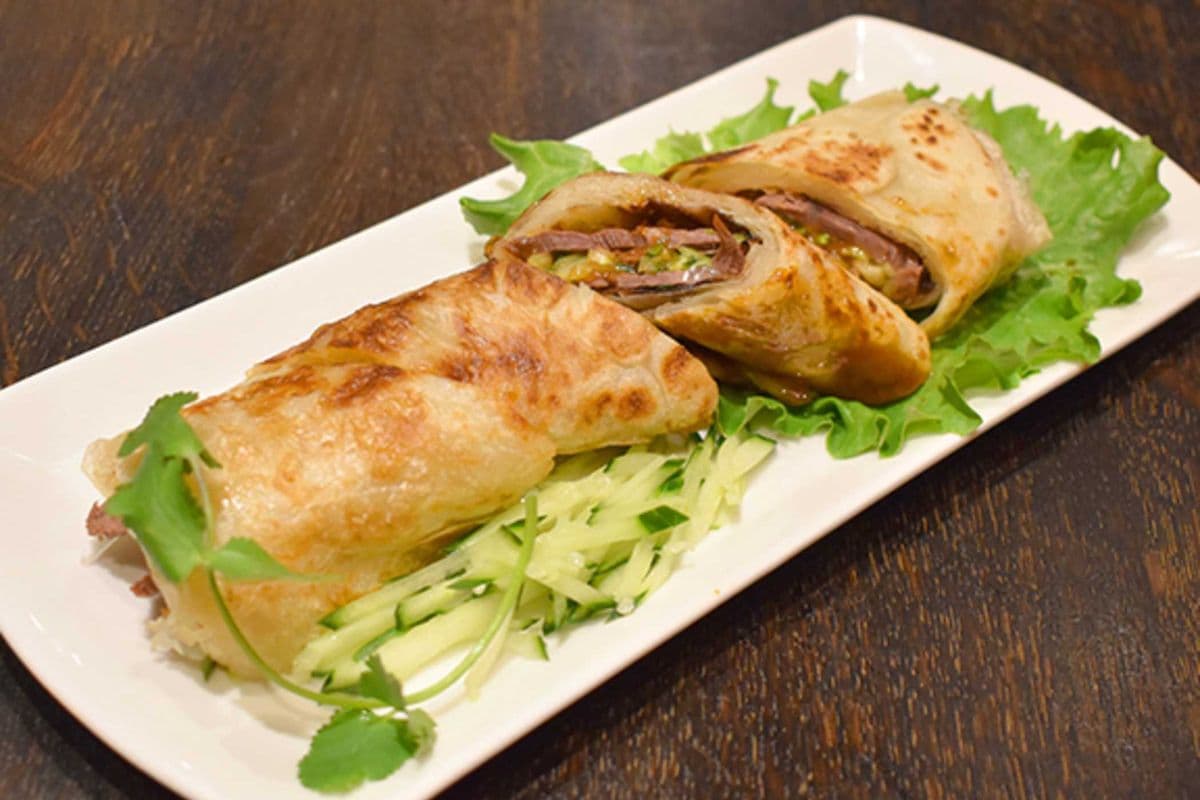 Pan-Fried Beef Wraps 牛肉捲餅