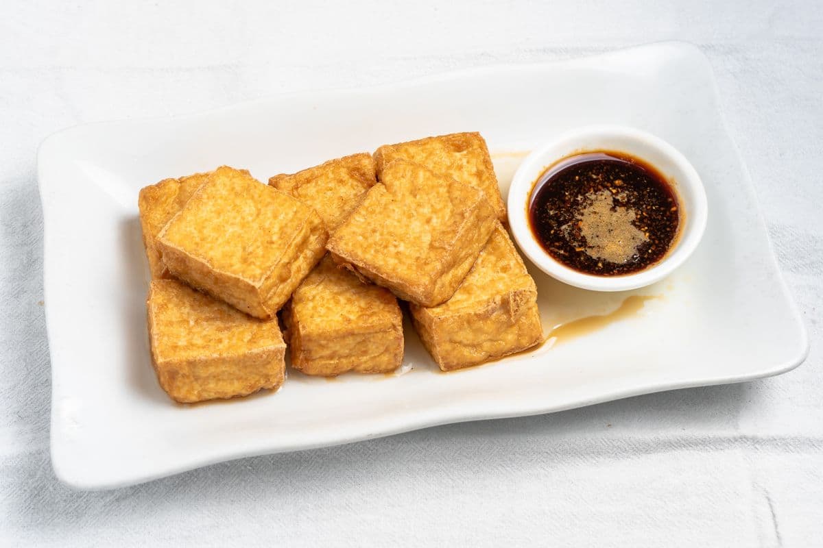 8. Deep-fried Tofu - Tàu Hũ Chiên (5 pcs)