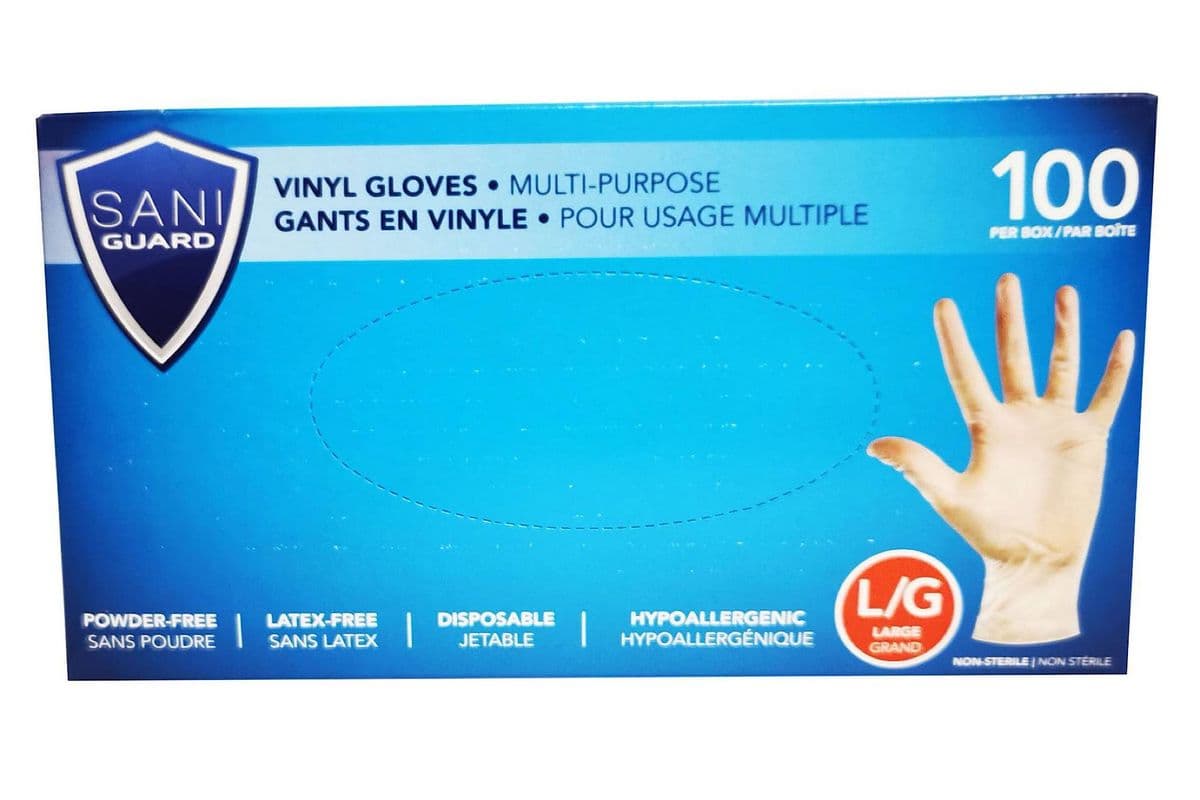 Gants en vinyle - Pour usage multiple / Vinyle Gloves - Multi-Purpose (100) / (L/G)