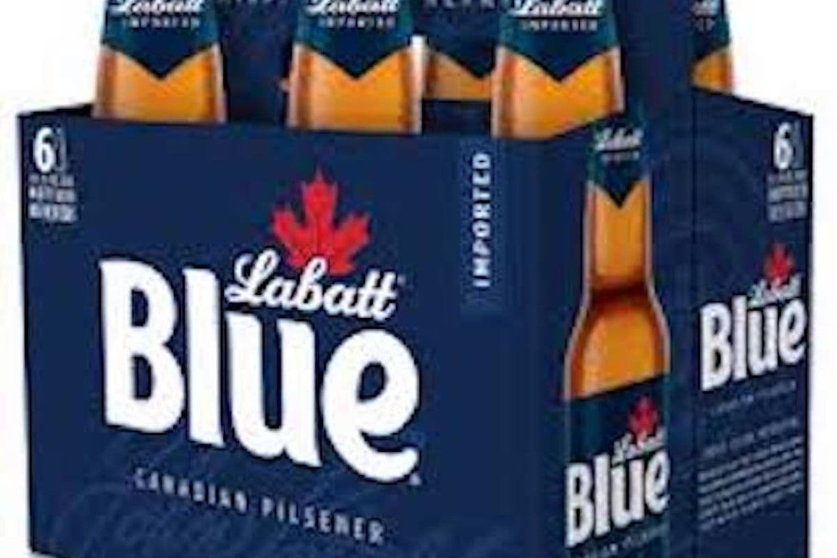 LABATT BLUE 6 BOTTLES BEER (6 x 341ML)