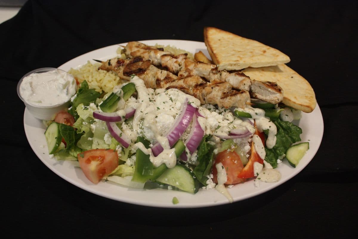 Chicken Souvlaki Dinner