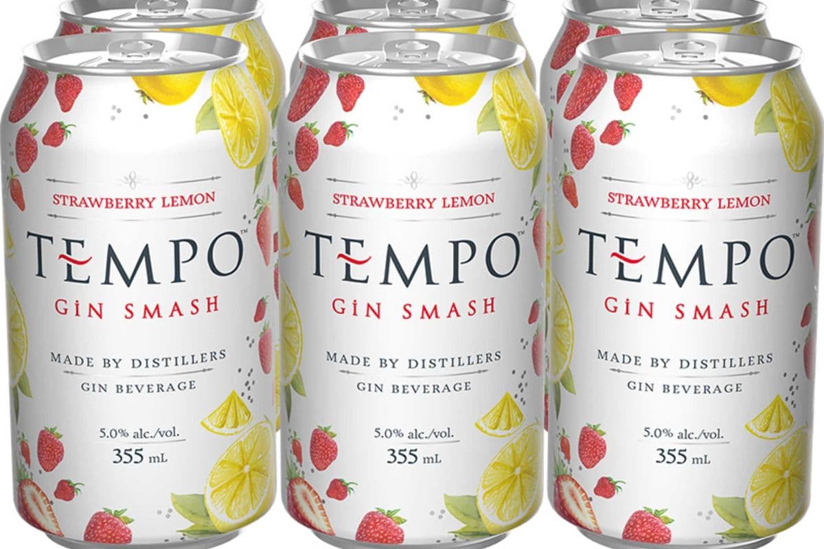 Tempo Gin Strawberry Lemon (6 x 355 ml Cans)