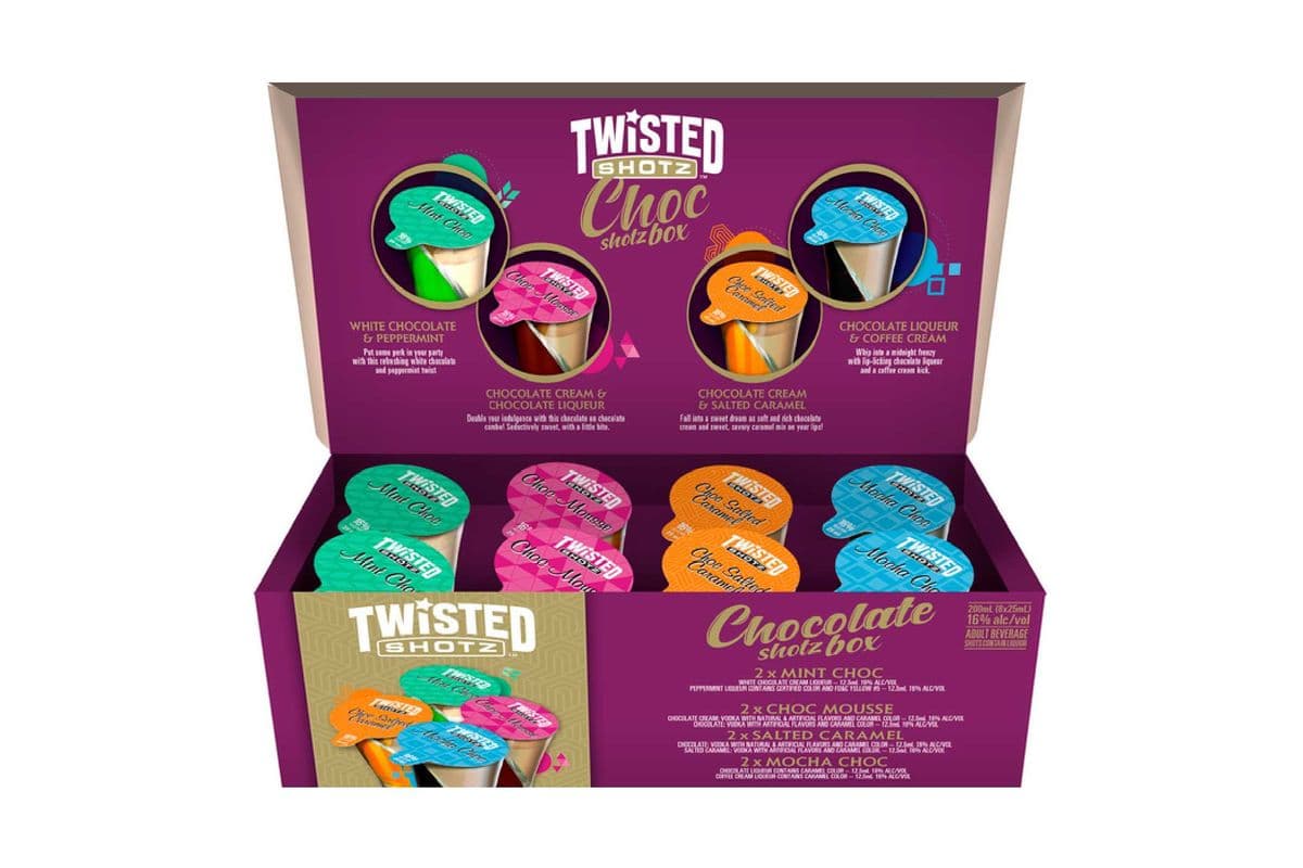 Twisted Shotz Chocolate Shotz Box (8 x 30ml)