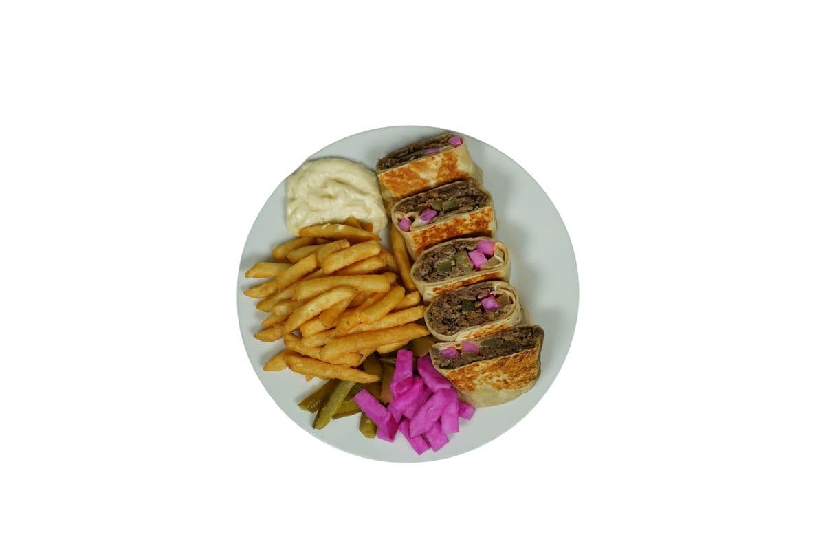 Beef Shawarma Wrap On Fries