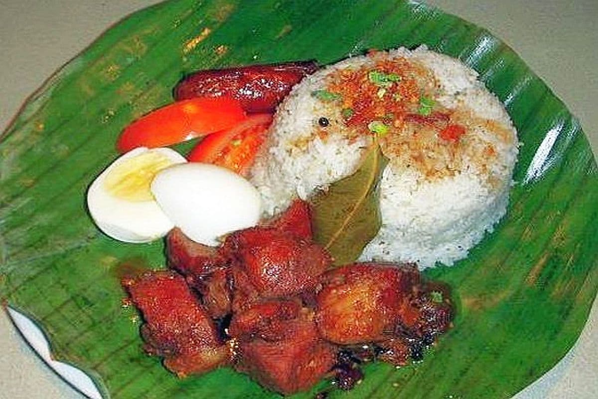 Binalot Chicken Pork Adobo Meal