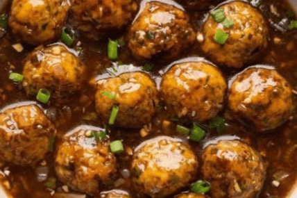 Veg Manchurian with Rice