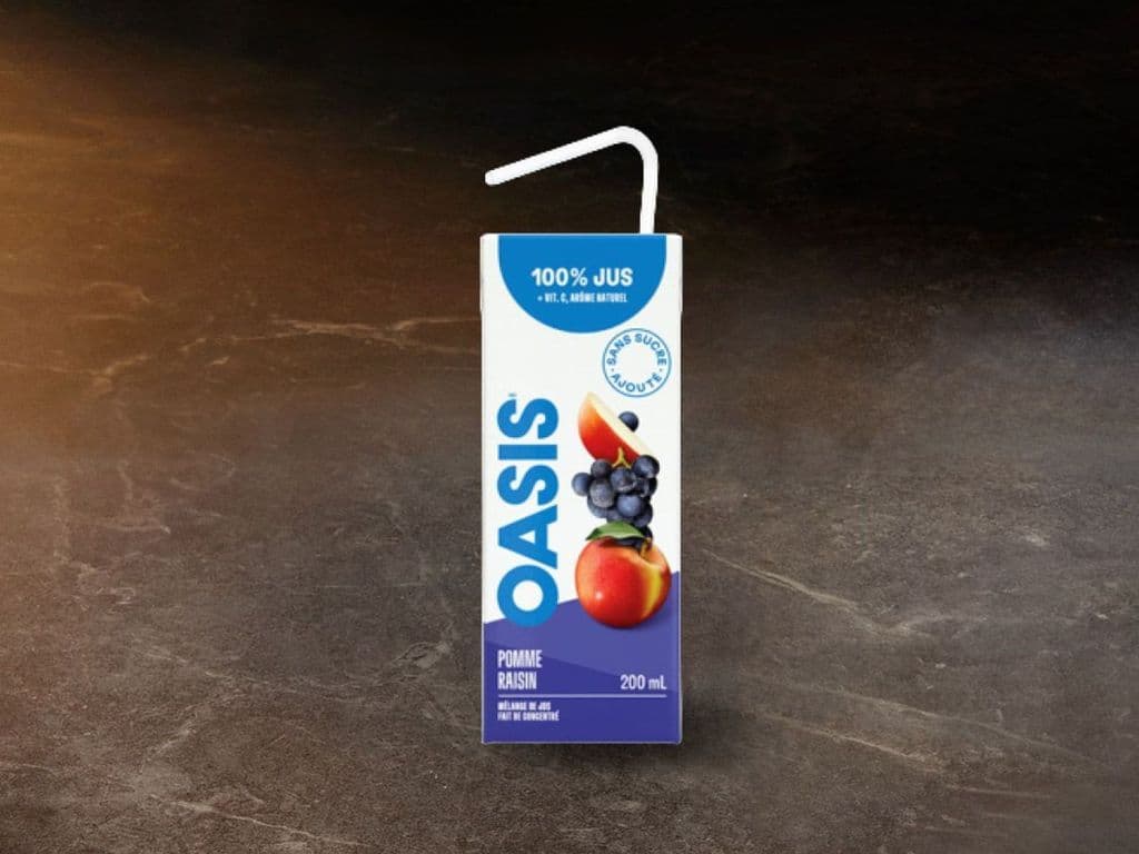 Jus Pomme-Raisin Oasis en boîte / Oasis Grape-Apple Juice Box