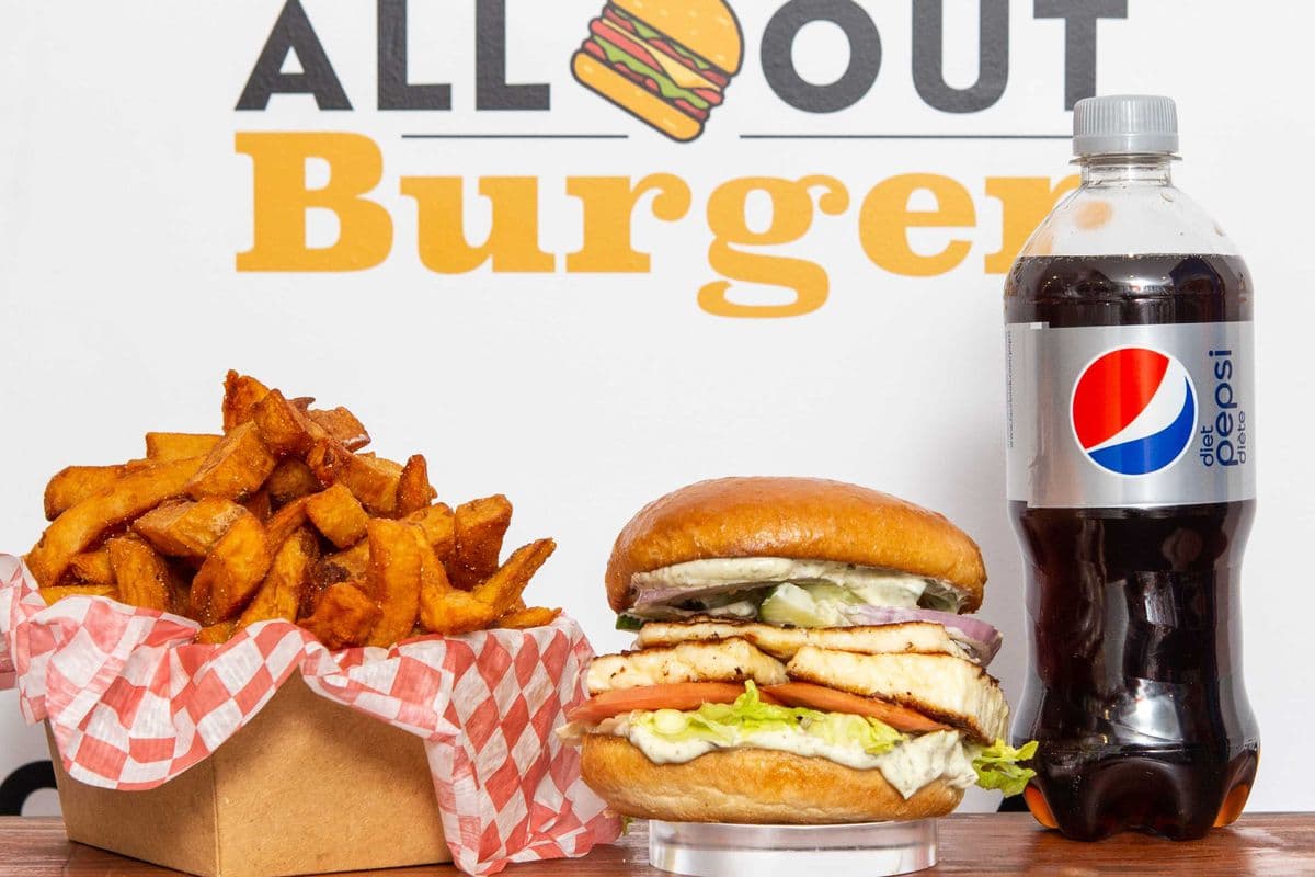Halloumi Burger Combo