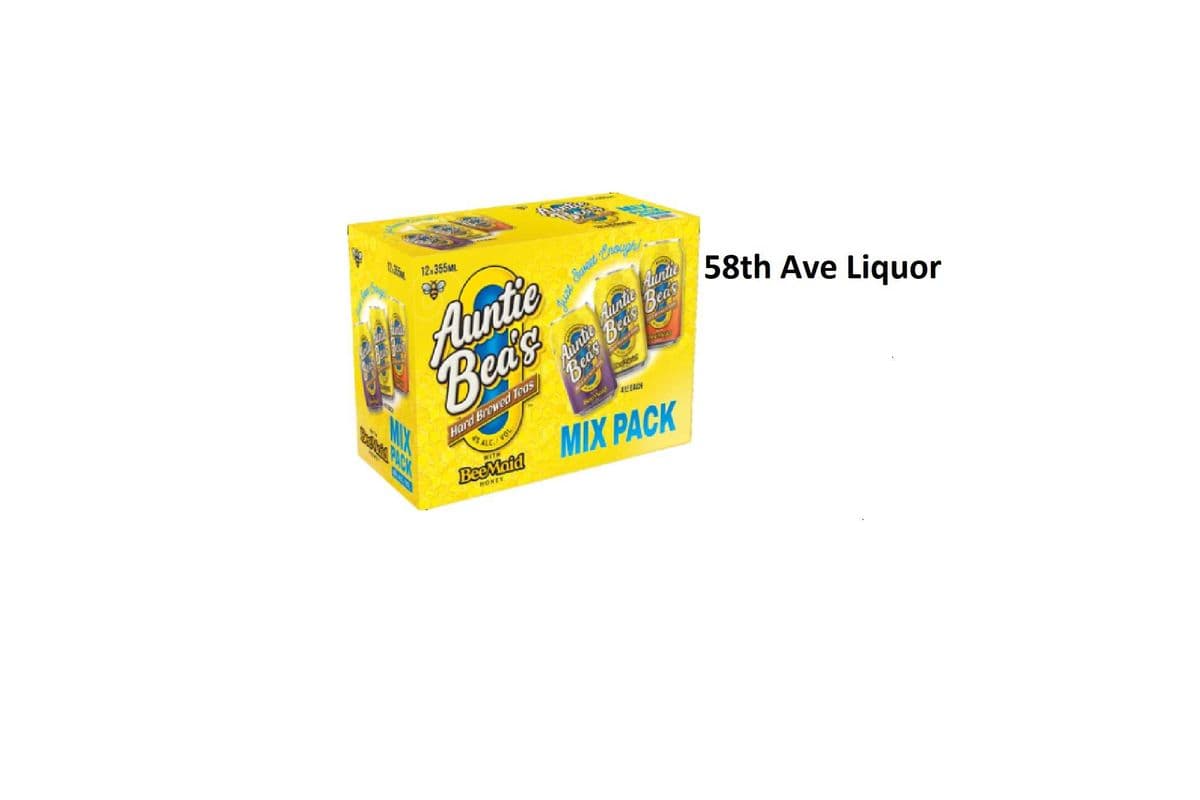 AUNTIE BEA'S HARD BREWED ICEDTEA 12 CANS (1 x 12PKC)