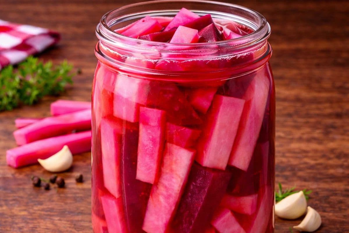 Home Made Turnip Pickles Large (about 800 ml)