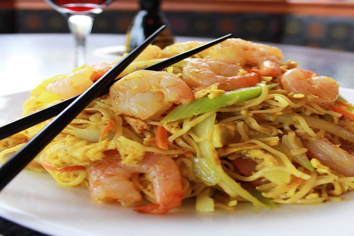 Shrimp Curried Singapore Noodles