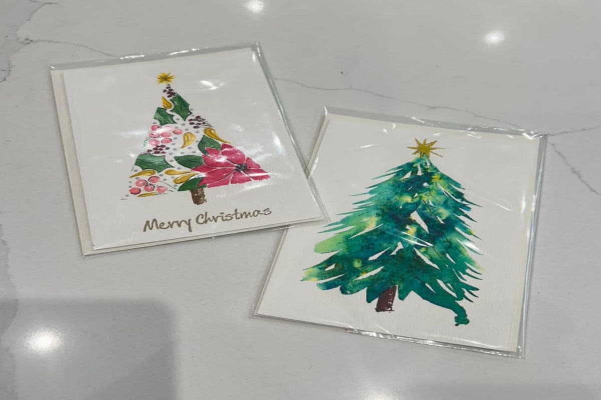 Hand Painted Christmas Cards
