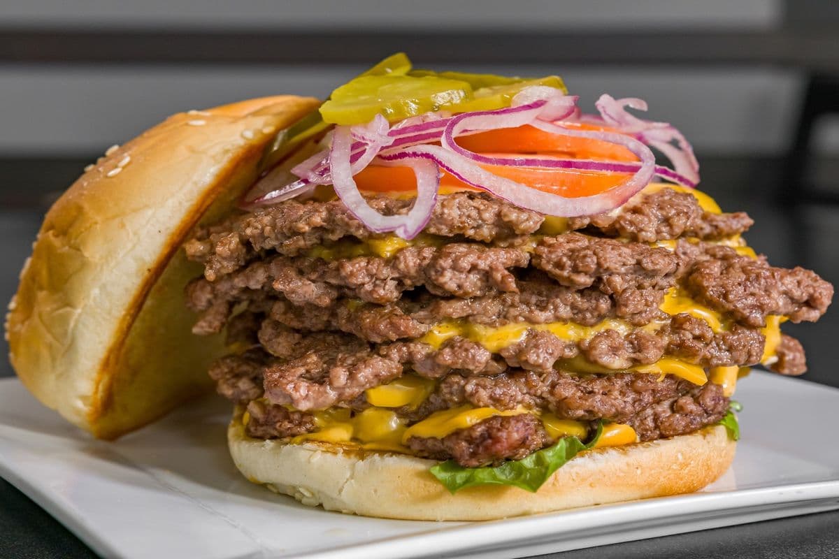 5. The Six Patty Smash Burgur