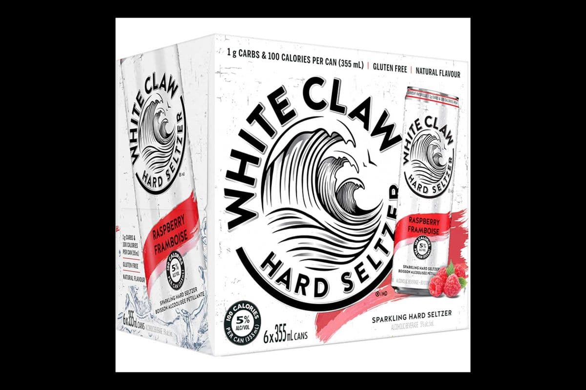 WHITE CLAW SELTZER RASPBERRY (6 x 355ML CANS) (6 x 355ML)