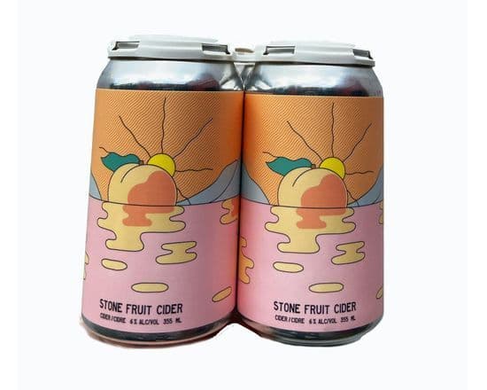 Sunday Cider Stone Fruit, 4 x 355 ml