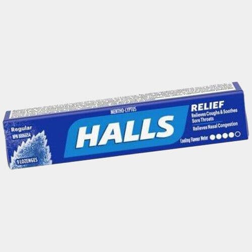 Halls Ordinaire (9 pastilles) / Halls Regular (9 lozenges)