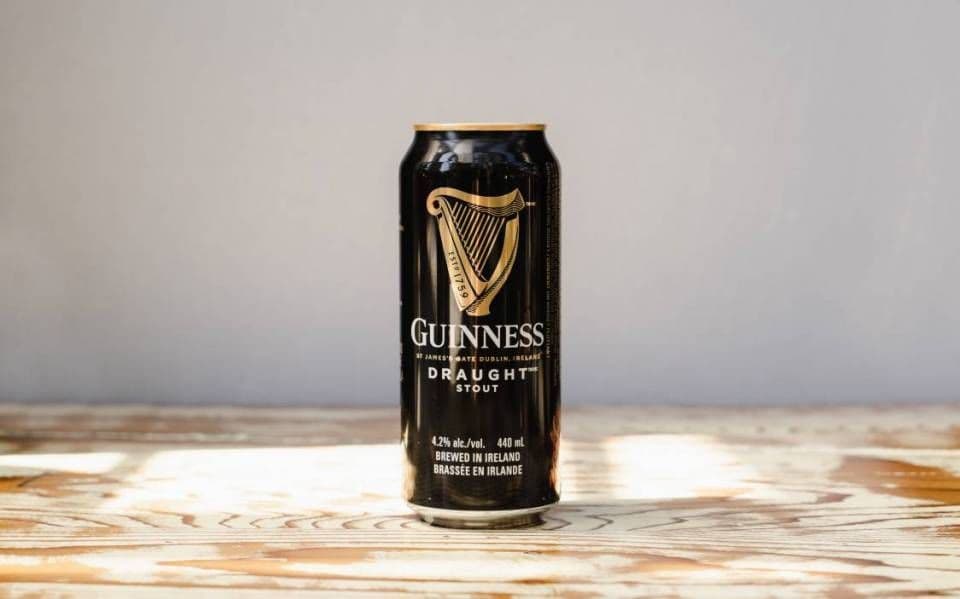 Guinness Irish Stout, 440 ml Canned Beer (4.2% ABV)