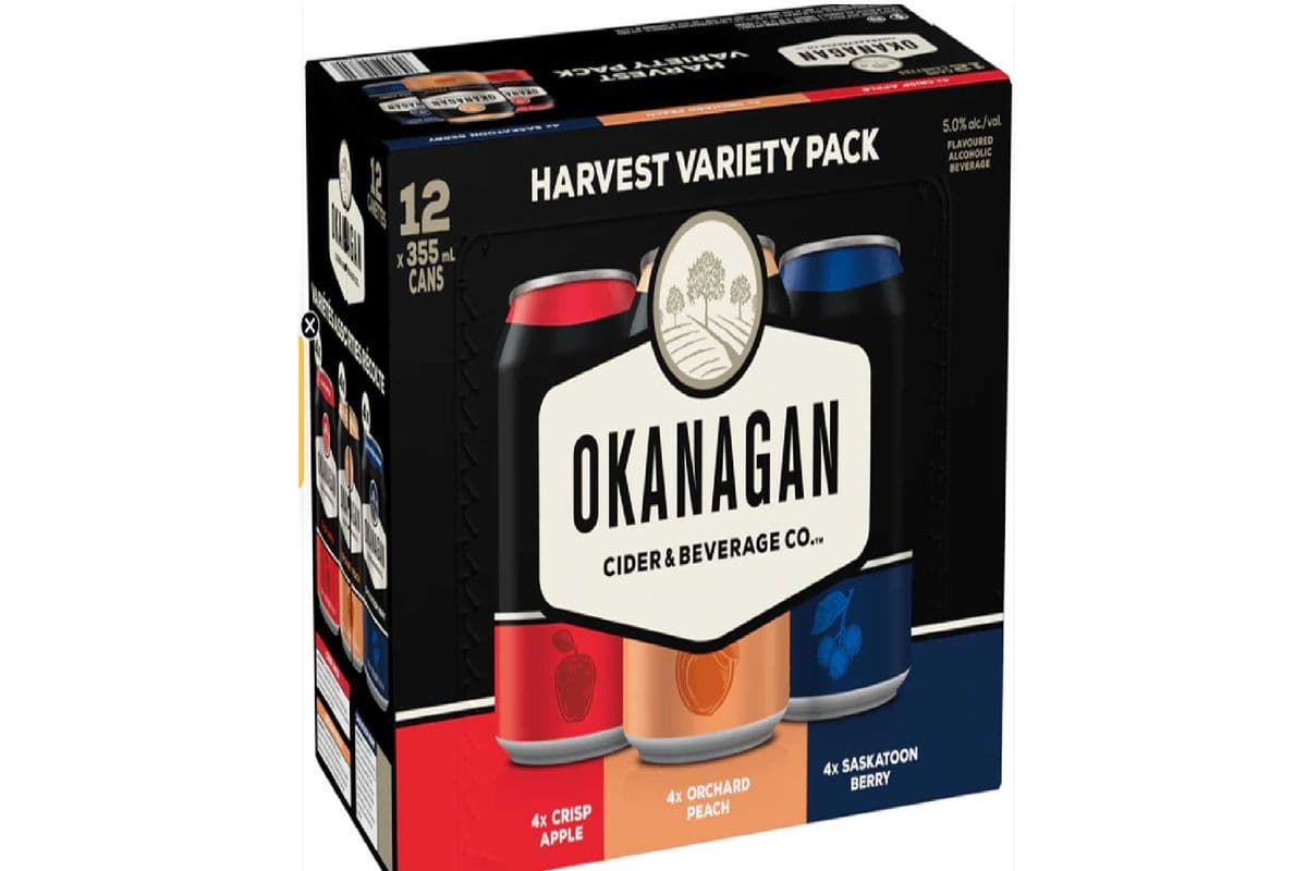 Okanagan Cider Harvest Variety Pack (12 x 355 ml cans)