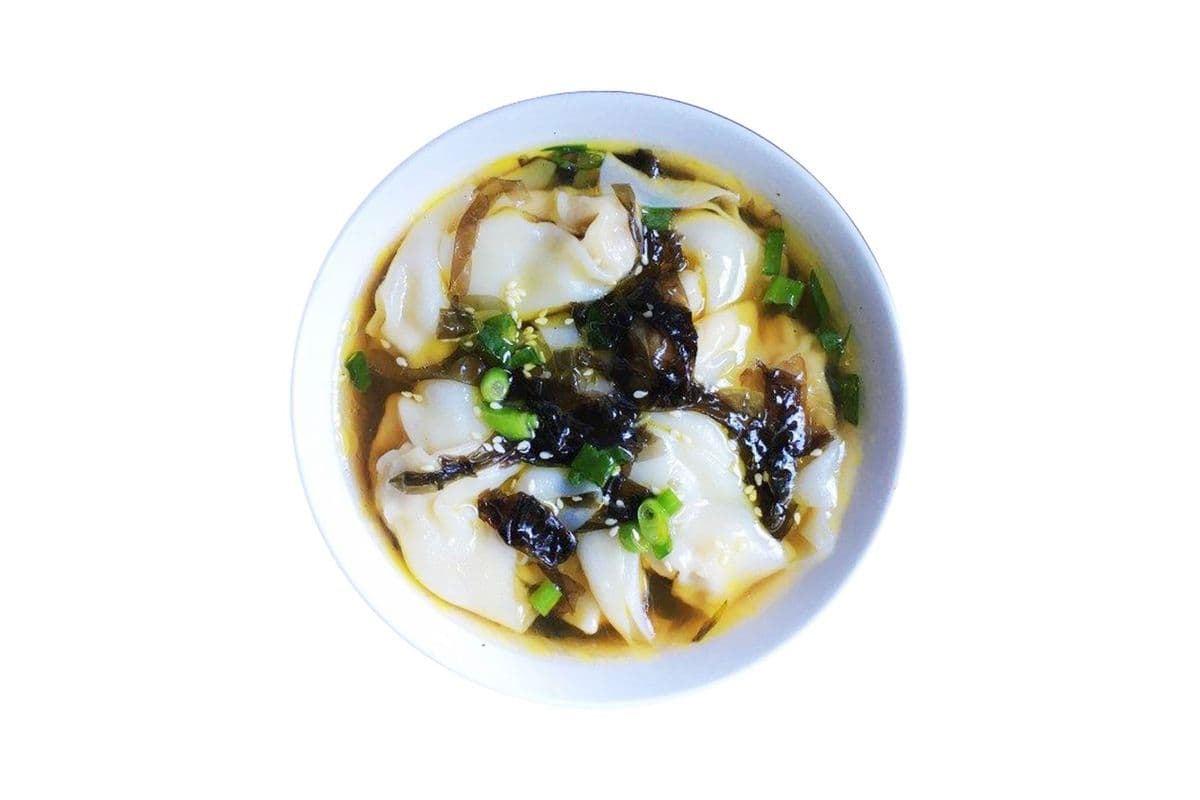 (G) Soupe porc wonton (12 mcx) / (L) Pork Wonton Soup (12 pcs)/ 猪云吞汤(大)