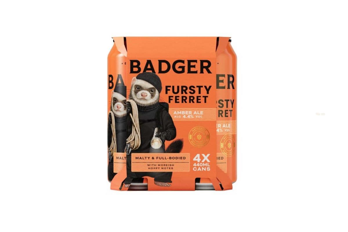 Badger Fursty Ferret Amber Ale (4 Cans) (1 x 4x440ML)
