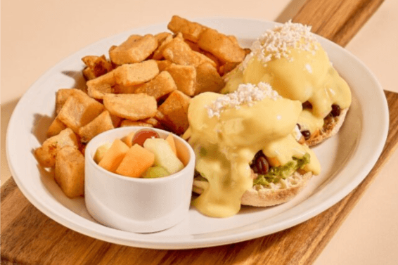 Corn & Black Bean Benedict