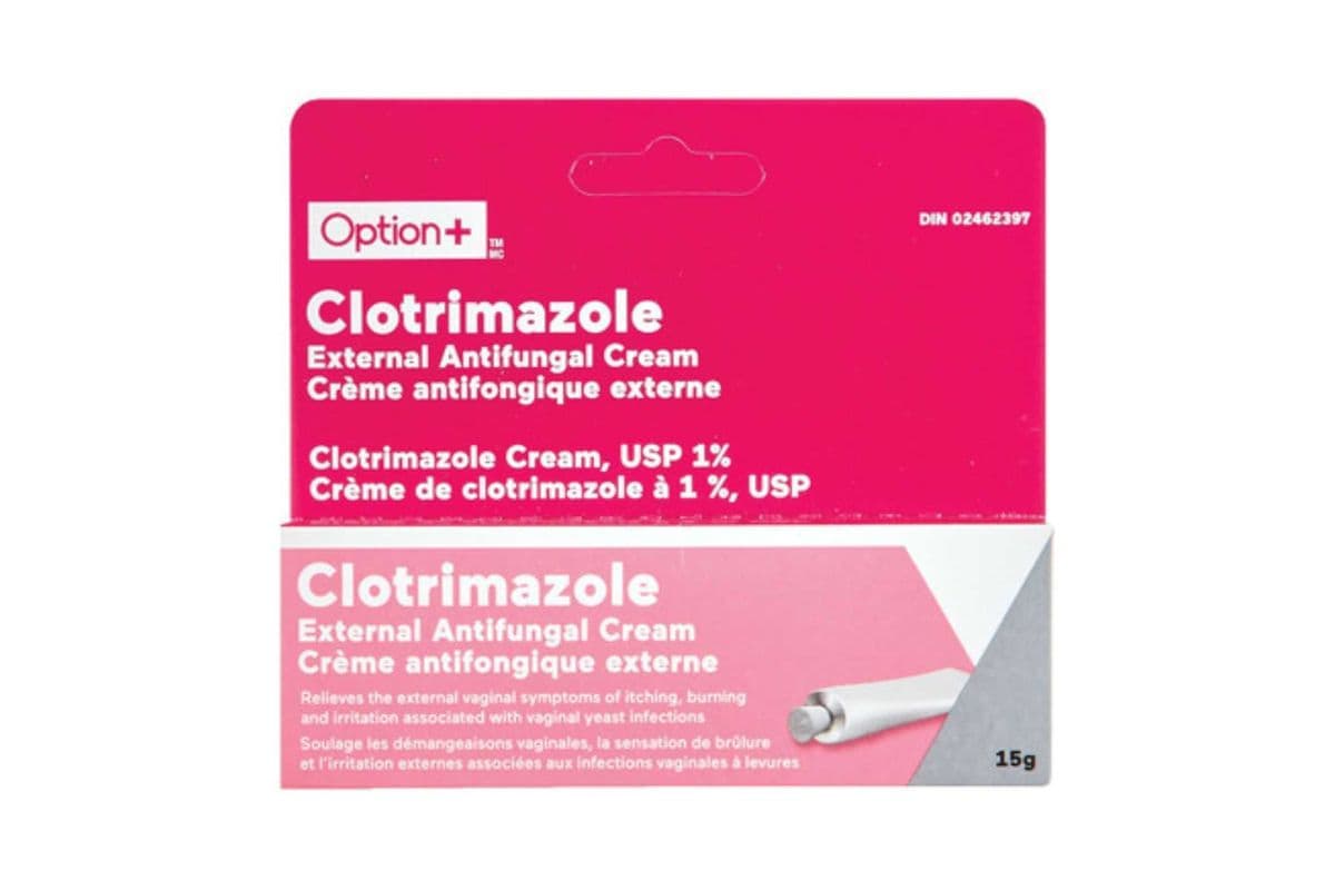 Option+ Clotrimazole 1% Cream (15 grams)