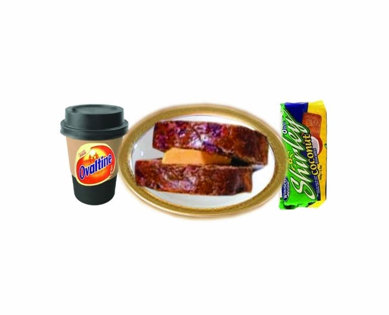 One Jamaican Bun and Cheese - Shirley Biscuit And Coffee