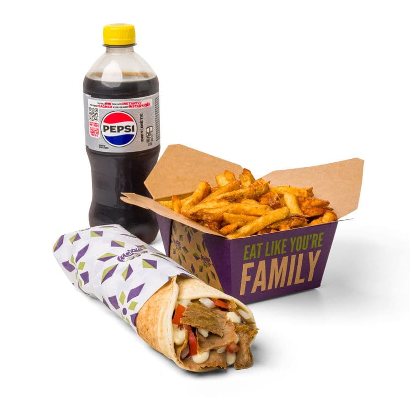 Donair Wrap Combo