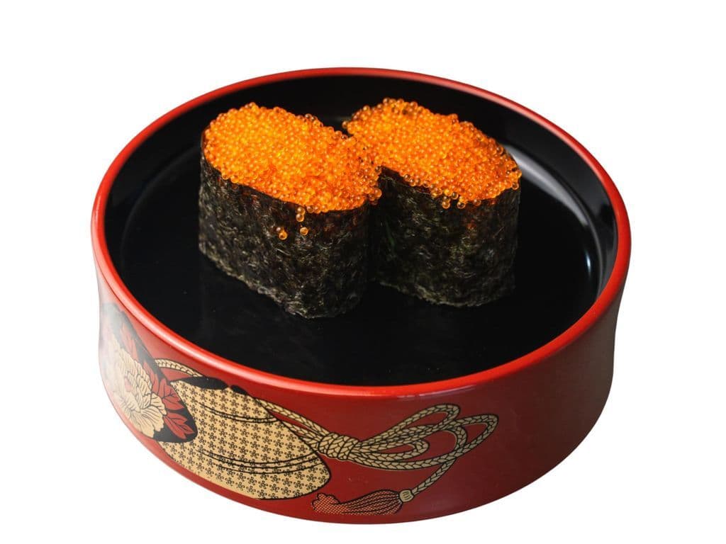 Orange Tobiko Sushi(2pcs)