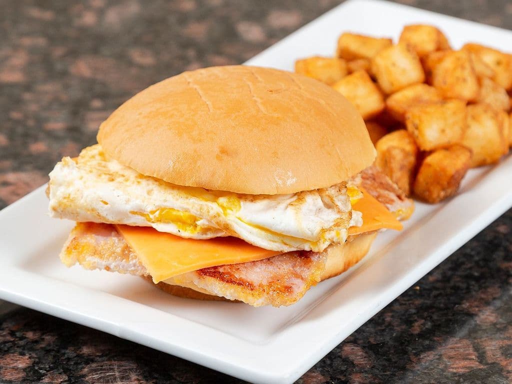 Peameal, Egg and Cheese Sandwich