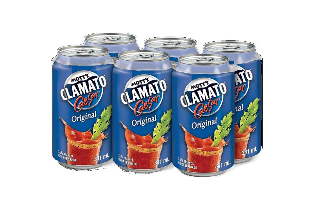 Motts Clamato Caesar Original (6 Pack Cans) (6 x 6x341 ml Cans)