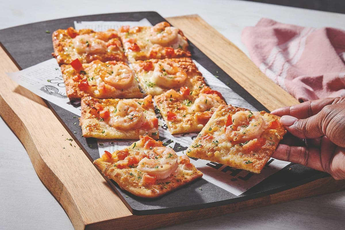 Garlic Shrimp Flatbread