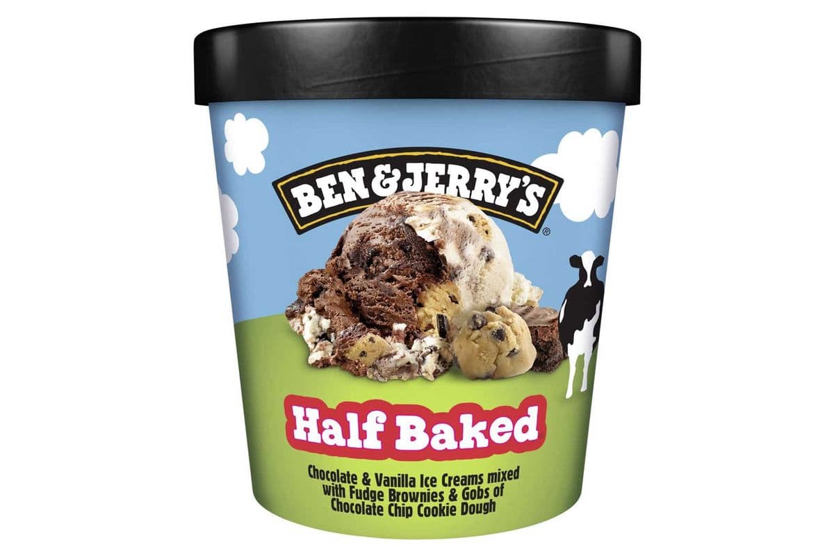 Ben & Jerry's Half Baked Ice Cream, Chocolate & Vanilla (473 g) (473 g)