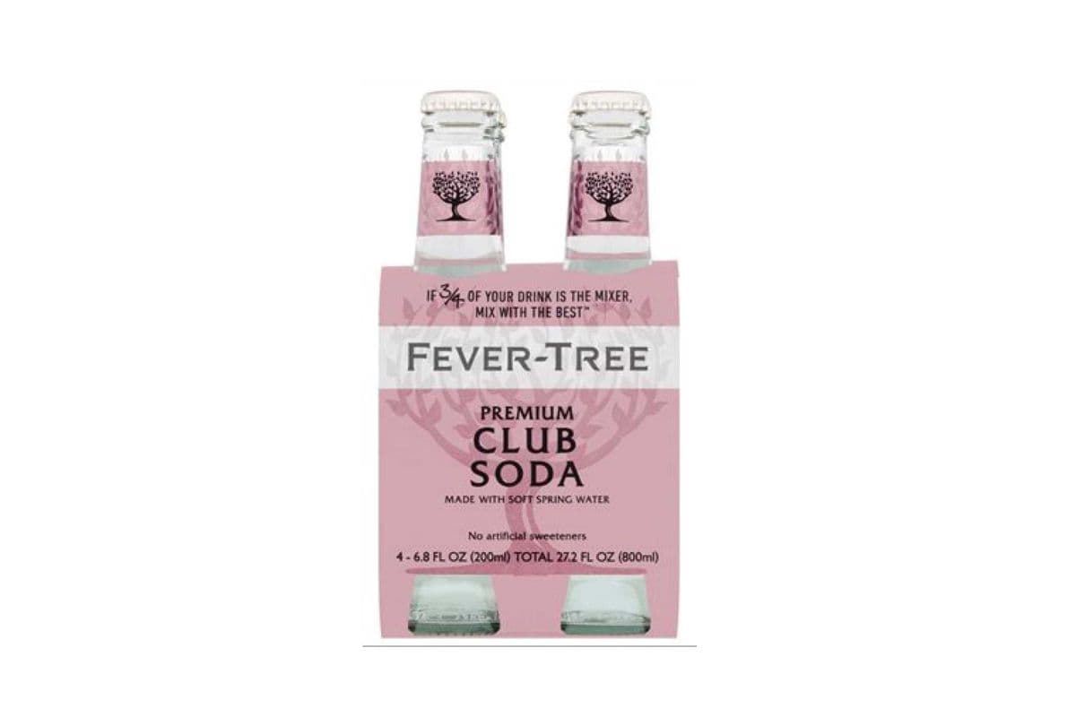 Fever Tree Soda Water (4 x 200 ml Bottles)