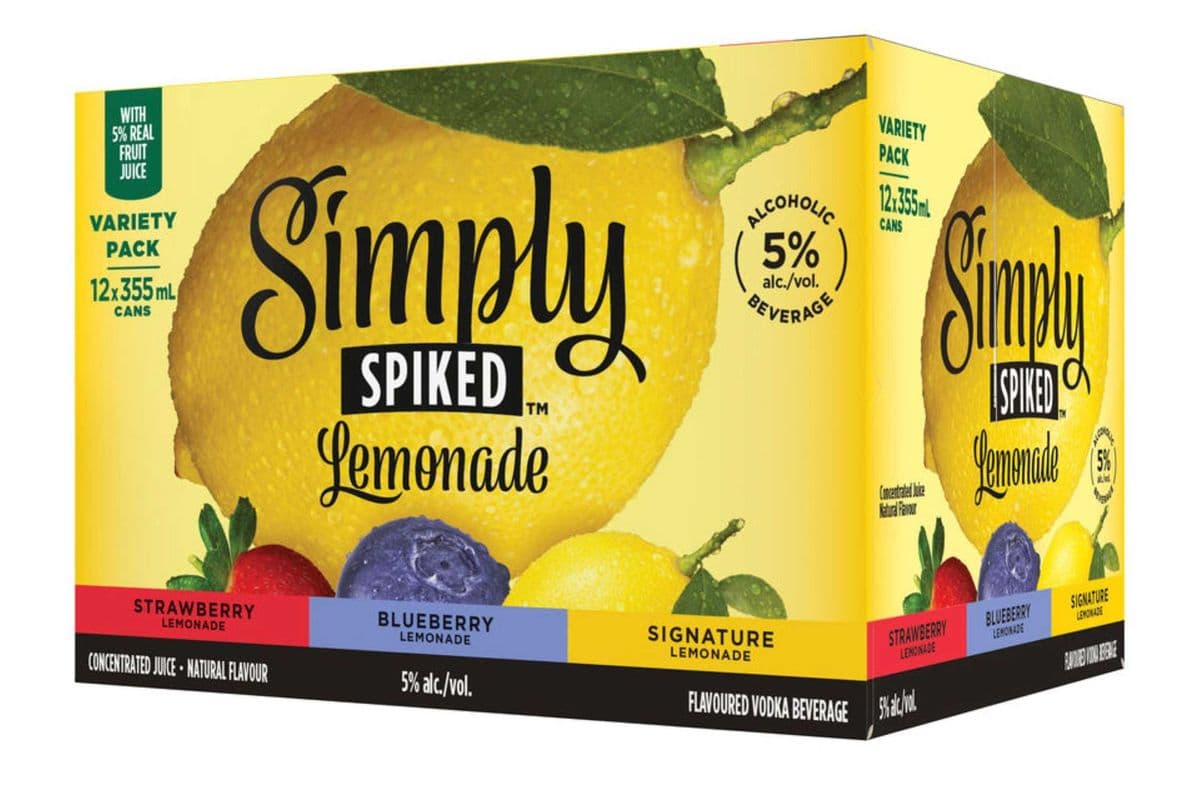 Simply Spiked Lemonade Mix Pack (12 x 355ml)