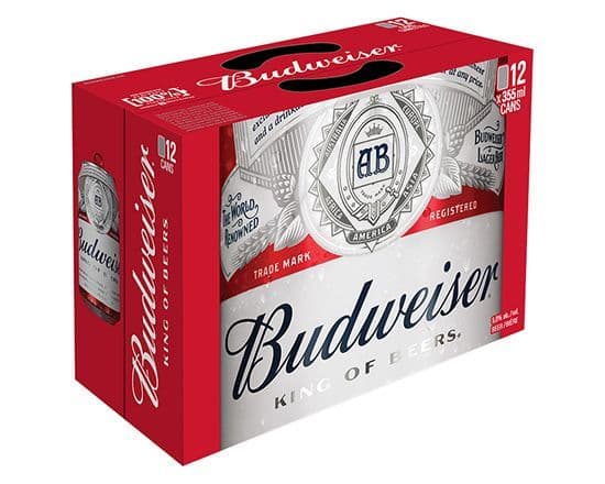 Budweiser Lager, 12 x 355 ml