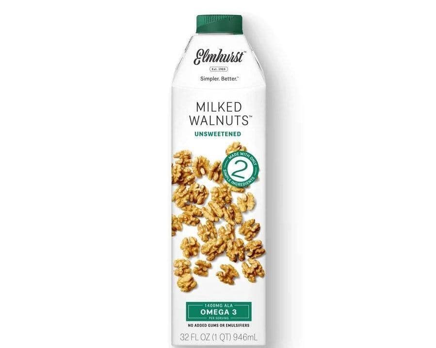 ELMHURST UNSWEETENED MILKED WALNUTS 946ML