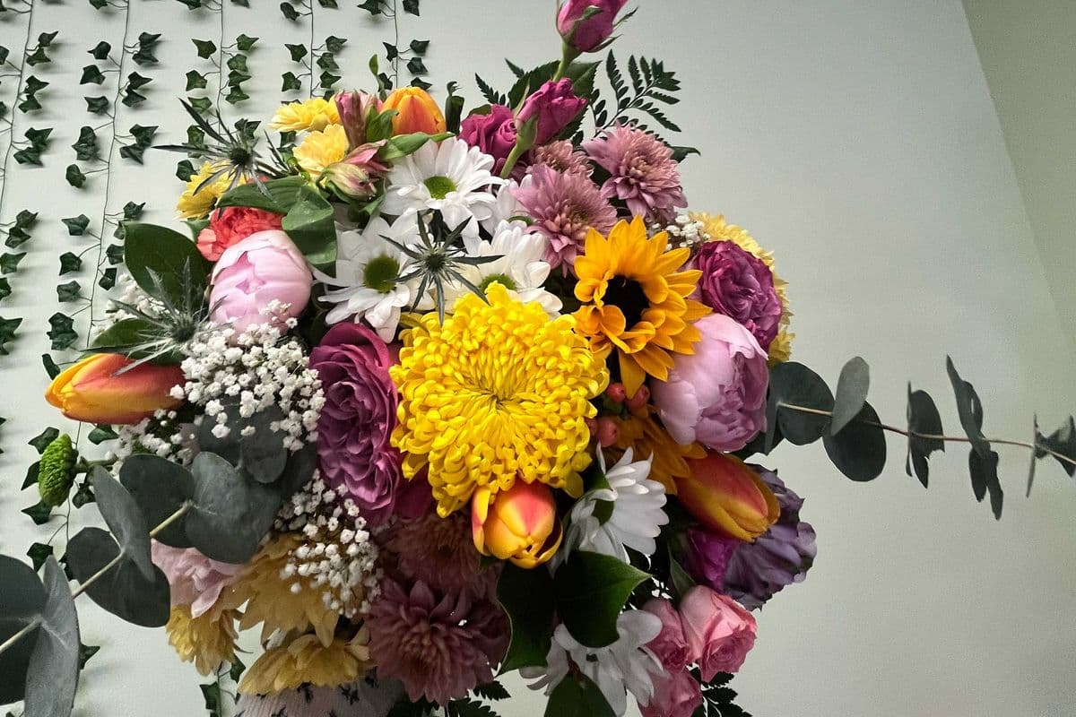 large birthday bouquet