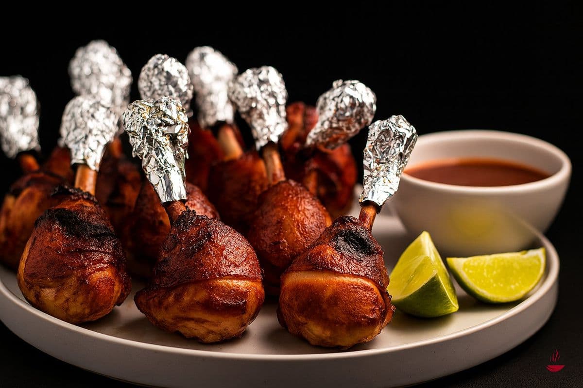 Chicken Lollipop(Halal)(6 Pcs) with Fries / Ailes de Poulet Lollipop(Halal)