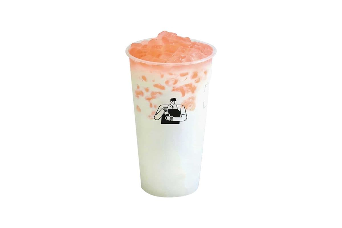 Lychee Smoothie with Sakura Jelly Boba