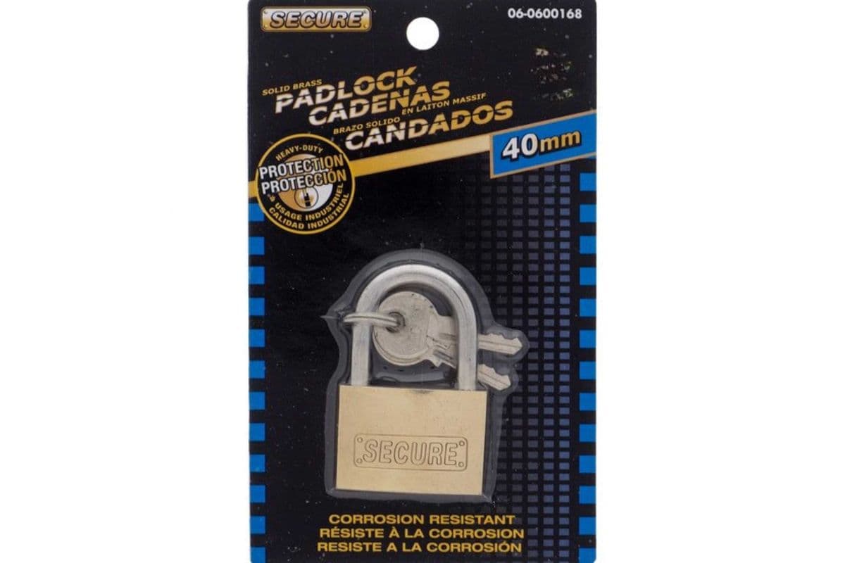 Secure Solid Brass Padlock